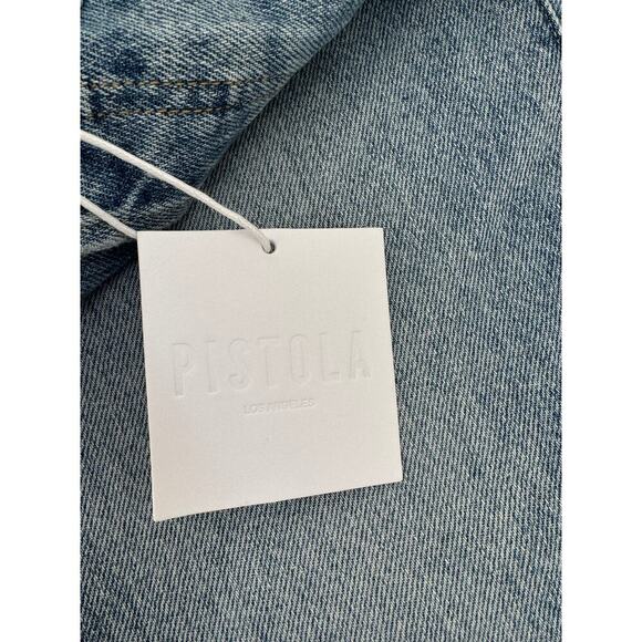 Pistola Women's Distressed Skinny Jeans Size 28 Blue Denim Raw Hem - Picture 3 of 7